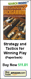 Beginning Backgammon Strategy Book